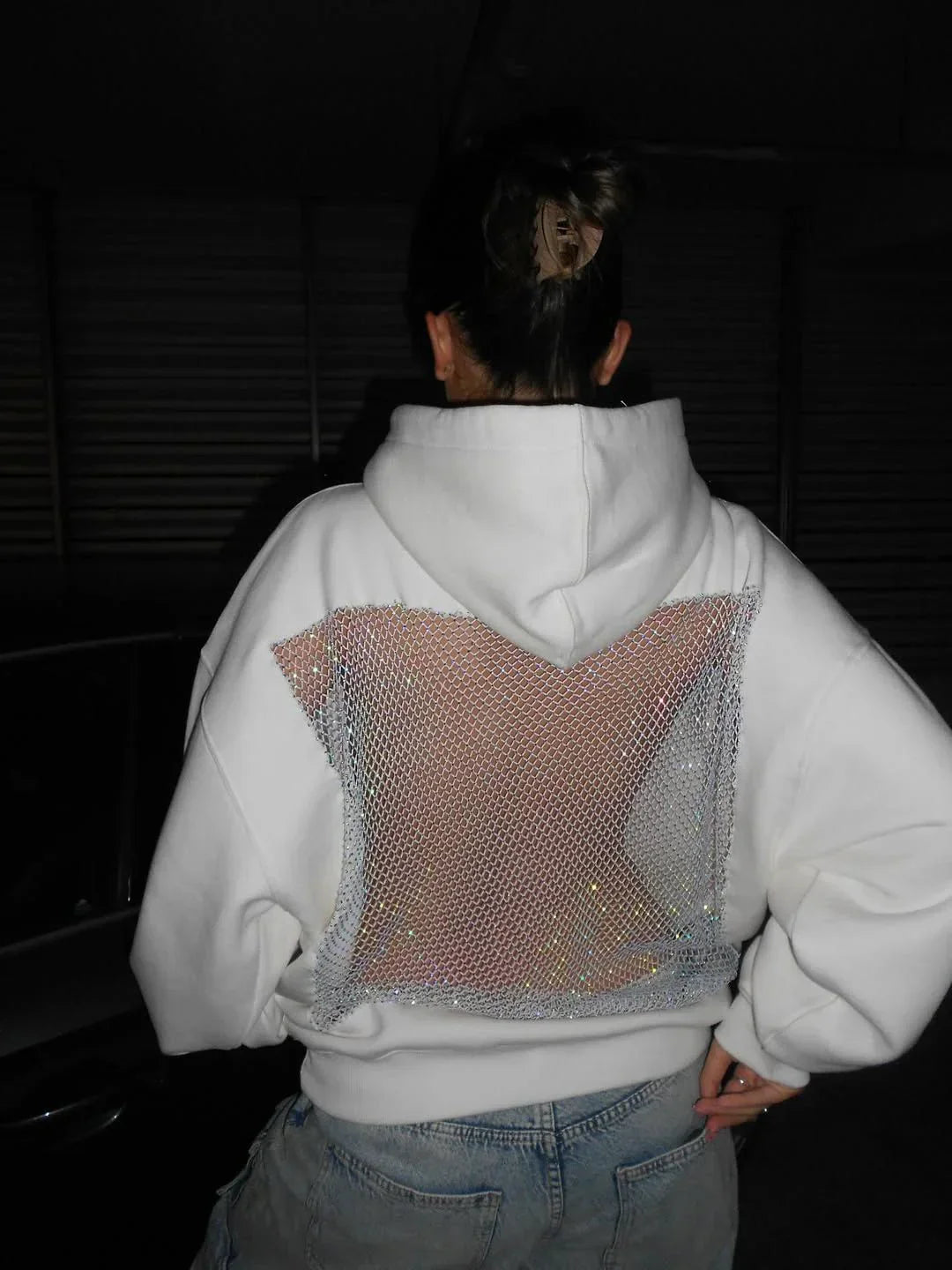 Reflective Mesh Hoodie