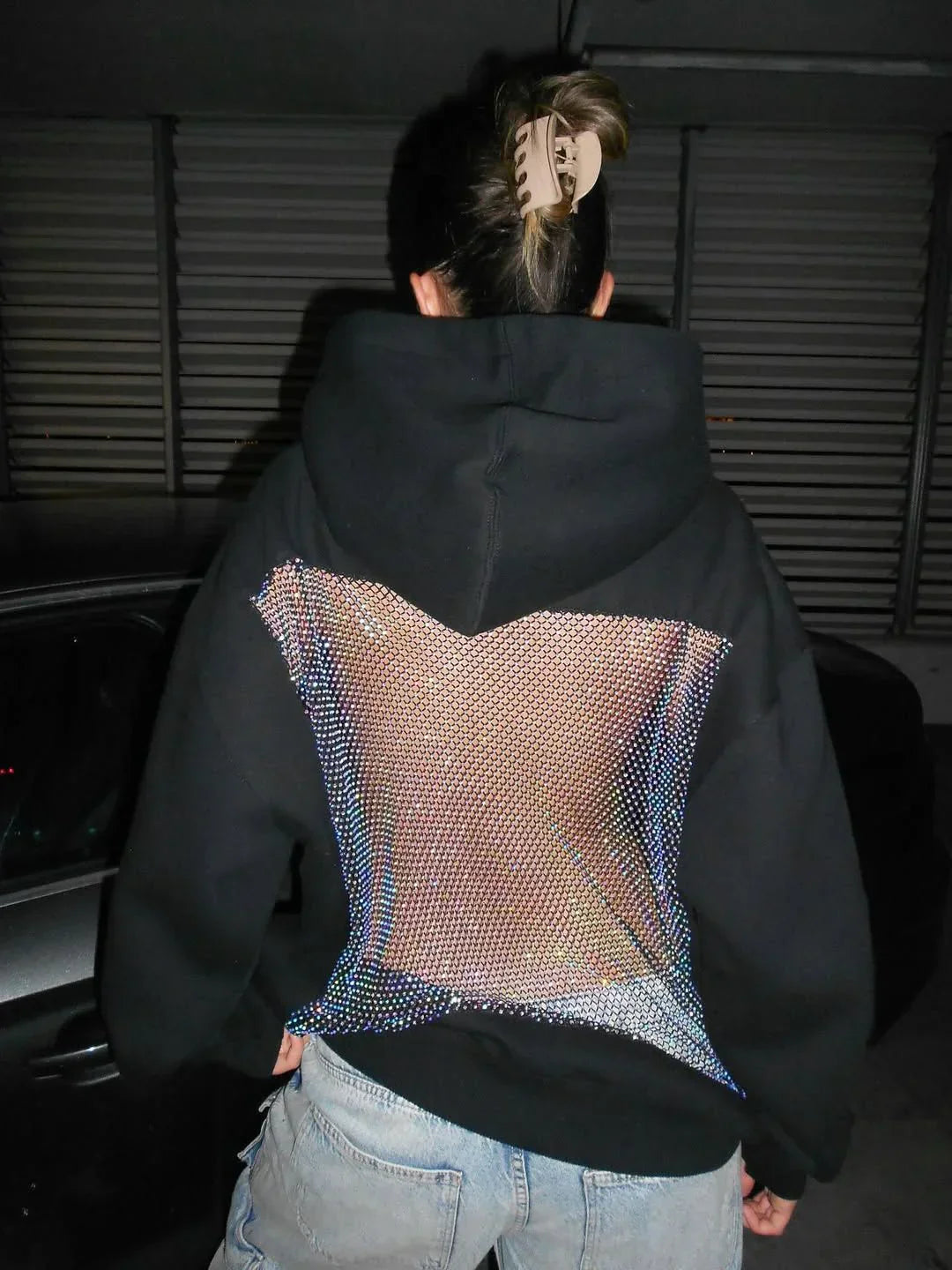 Reflective Mesh Hoodie