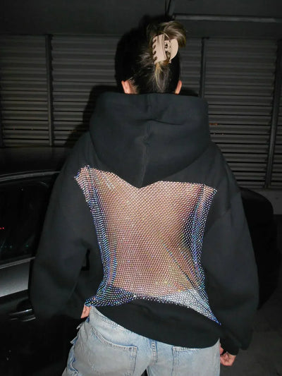 Reflective Mesh Hoodie