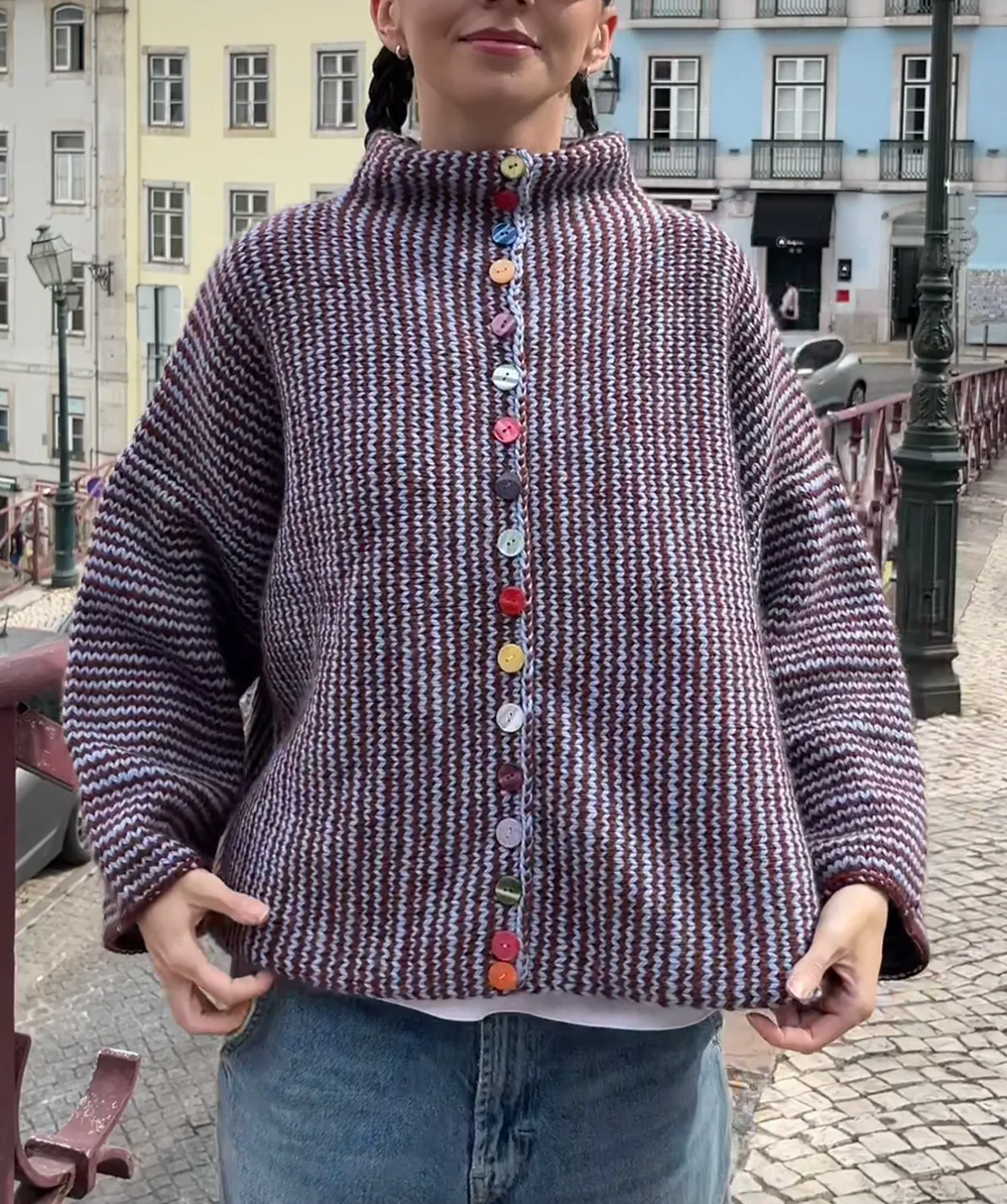 Linea Gem Button Cardigan