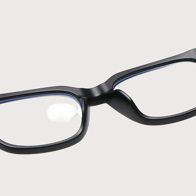 Chrome Crystal Unisex Glasses – Premium Acetate Frame with Metal Detailing